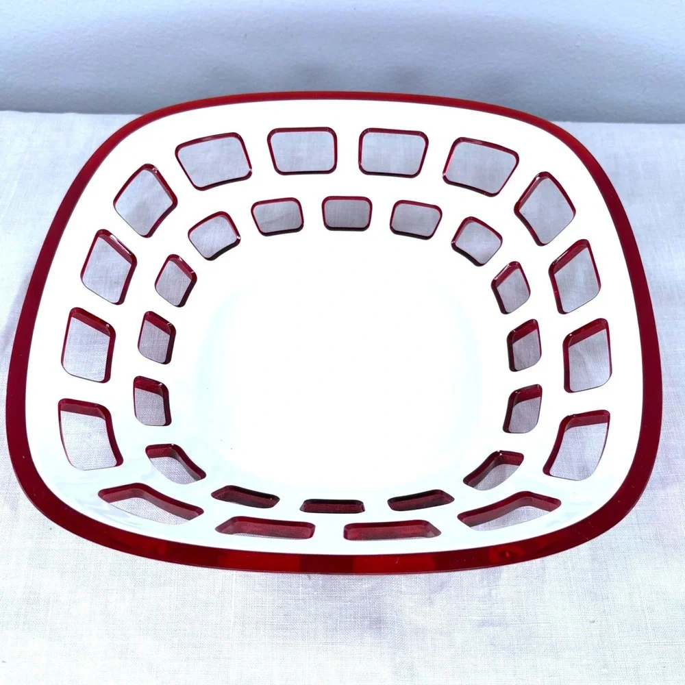 Guzzini Bicolored Modernist Bread Basket